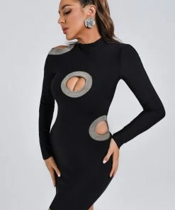 Tracking CLOTHING Shanice Cutout Mini Bandage Dress