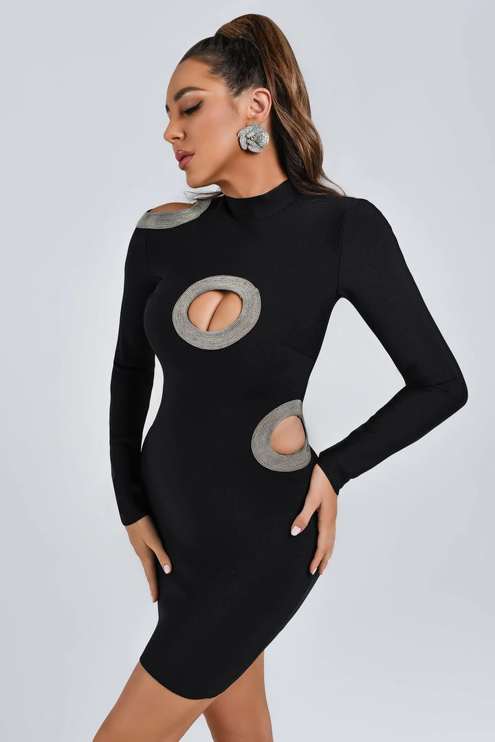 Tracking CLOTHING Shanice Cutout Mini Bandage Dress