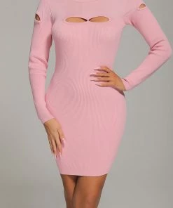 Bellabarnett Sydney Cutout Backless Mini Knit Dress