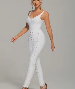 Bellabarnett Sets Riena White Eyelet And Lace Up Set