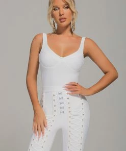 Bellabarnett Sets Riena White Eyelet And Lace Up Set