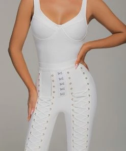 Bellabarnett Sets Riena White Eyelet And Lace Up Set
