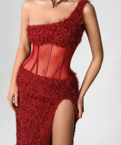 Bellabarnett Faina Bodycon Dress In Red