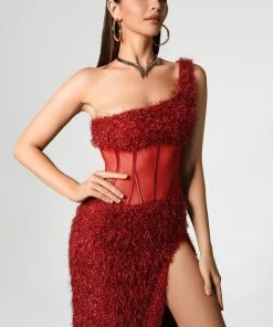 Bellabarnett Faina Bodycon Dress In Red