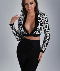 Bellabarnett CLOTHING Cass Leopard Knit Top