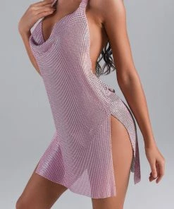 Bellabarnett Lenka Metallic Mini Dress