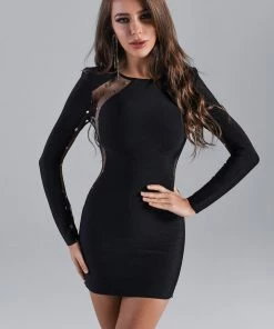 Bellabarnett CLOTHING Adah Mesh Mini Bandage Dress