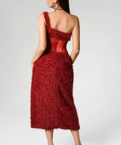 Bellabarnett Faina Bodycon Dress In Red