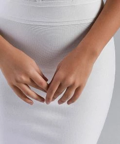 Bellabarnett CLOTHING Dionne Diamonate Midi Bandage Dress