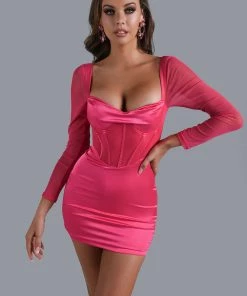 Bellabarnett CLOTHING Lizzie Satin Mini Dress