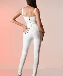 Bellabarnett Aleah Bandage Jumpsuit - White CLOTHING