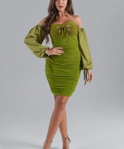 Bellabarnett Aleezia Mini Bandage Dress CLOTHING