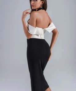 Bellabarnett CLOTHING Amaya Halter Midi Dress