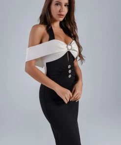 Bellabarnett CLOTHING Amaya Halter Midi Dress