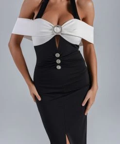 Bellabarnett CLOTHING Amaya Halter Midi Dress