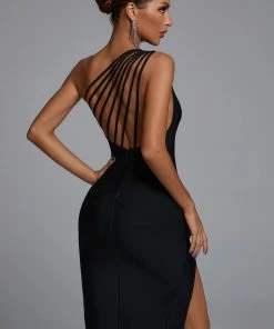 Bellabarnett Barbara One Shoulder Cocktail Dress CLOTHING