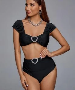 Bellabarnett CLOTHING Valia Love Swimsuit - Black
