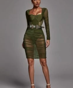 Bellabarnett Bathsheba Mesh Bandage Dress CLOTHING