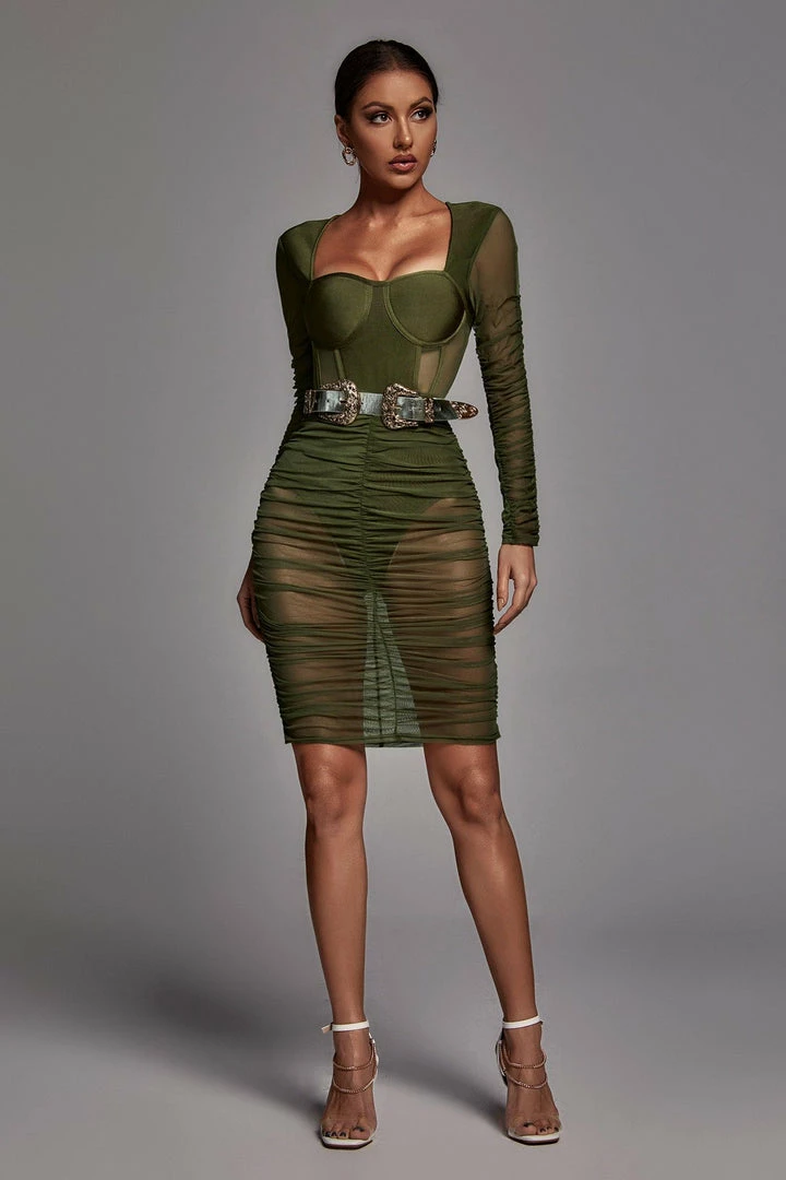 Bellabarnett Bathsheba Mesh Bandage Dress CLOTHING