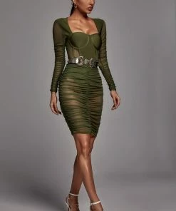 Bellabarnett Bathsheba Mesh Bandage Dress CLOTHING