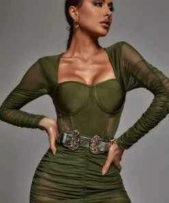 Bellabarnett Bathsheba Mesh Bandage Dress CLOTHING