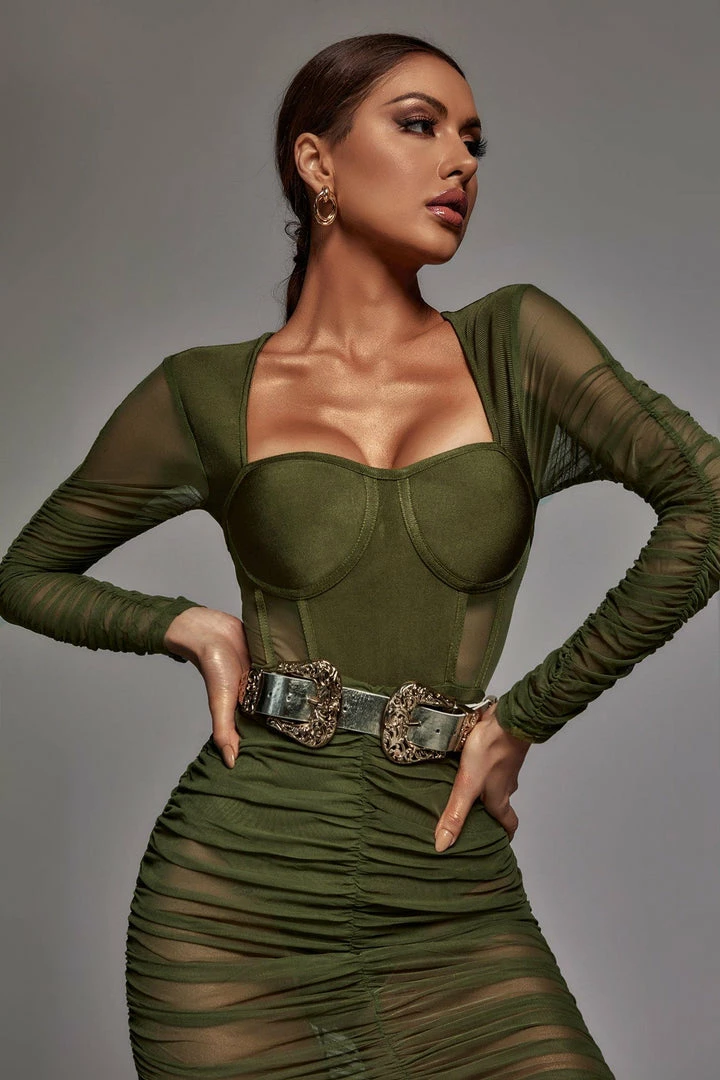 Bellabarnett Bathsheba Mesh Bandage Dress CLOTHING