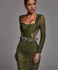 Bellabarnett Bathsheba Mesh Bandage Dress CLOTHING