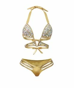 Bellabarnett Caviana Diamond Bikini - Gold CLOTHING