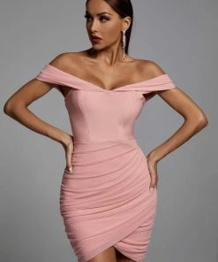 Bellabarnett CLOTHING Echo Blush Bandage Dress