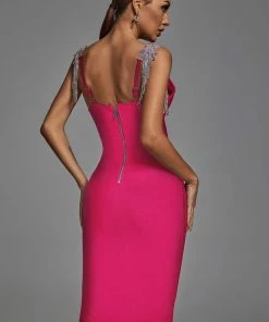 Tracking Fantasya Bandage Dress - Pink