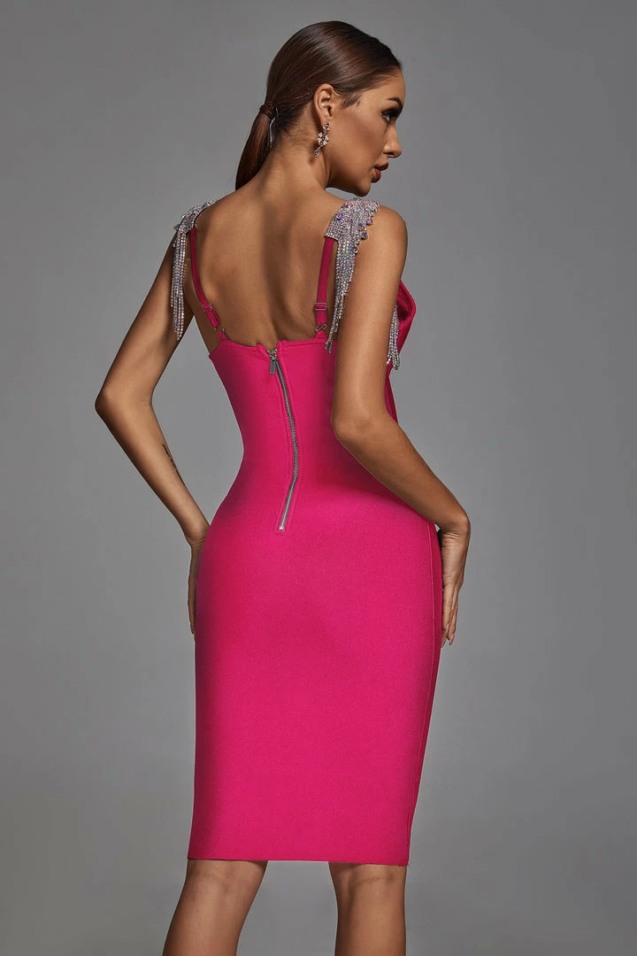 Tracking Fantasya Bandage Dress - Pink