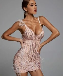 Bellabarnett CLOTHING Klauda Pink Mini Dress