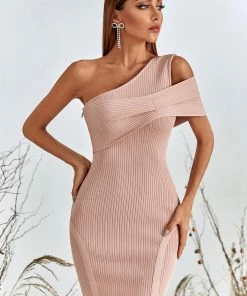 Bellabarnett CLOTHING Knlya One Shoulder Mini Bandage Dress