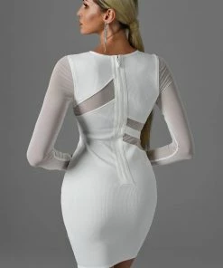 Bellabarnett Larara Mesh Mini Bandage Dress CLOTHING