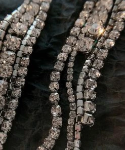 Bellabarnett CLOTHING Leena Rhinestone Tassel Earrings