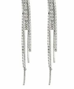 Bellabarnett CLOTHING Leena Rhinestone Tassel Earrings