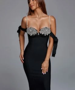 Bellabarnett Licia Pearl Diamond Bandage Dress