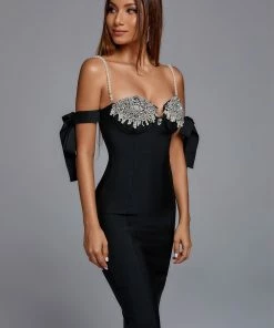 Bellabarnett Licia Pearl Diamond Bandage Dress