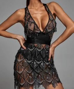 Bellabarnett Louisa Mini Dress - Black CLOTHING