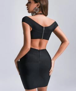 Bellabarnett Lusya Cutout Mini Bandage Dress CLOTHING