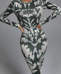 Bellabarnett Malia Open-back Printed Maxi Dress CLOTHING