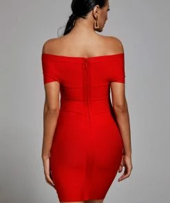 Bellabarnett Marta Dress - Red CLOTHING
