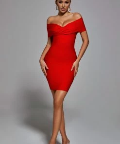Bellabarnett Marta Dress - Red CLOTHING