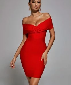 Bellabarnett Marta Dress - Red CLOTHING