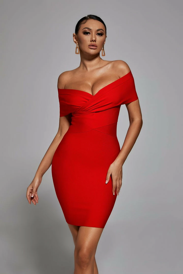 Bellabarnett Marta Dress - Red CLOTHING