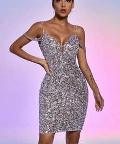 Bellabarnett CLOTHING Melica Sequin Mini Dress