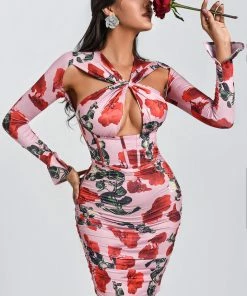 Bellabarnett CLOTHING Mifia Floral Midi Dress