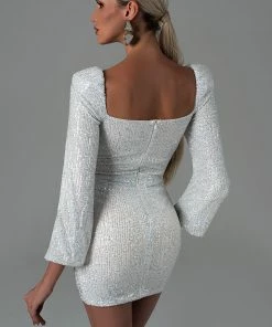 Bellabarnett CLOTHING Mopaka Silver Sequin Set