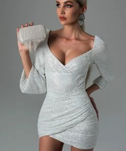 Bellabarnett CLOTHING Mopaka Silver Sequin Set