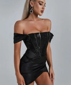 Bellabarnett CLOTHING Nadia Off Shoulder Mini Dress